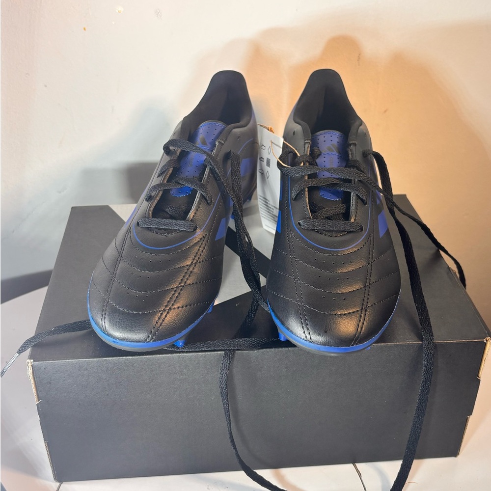 adidas Black and Blue Kids Sneakers